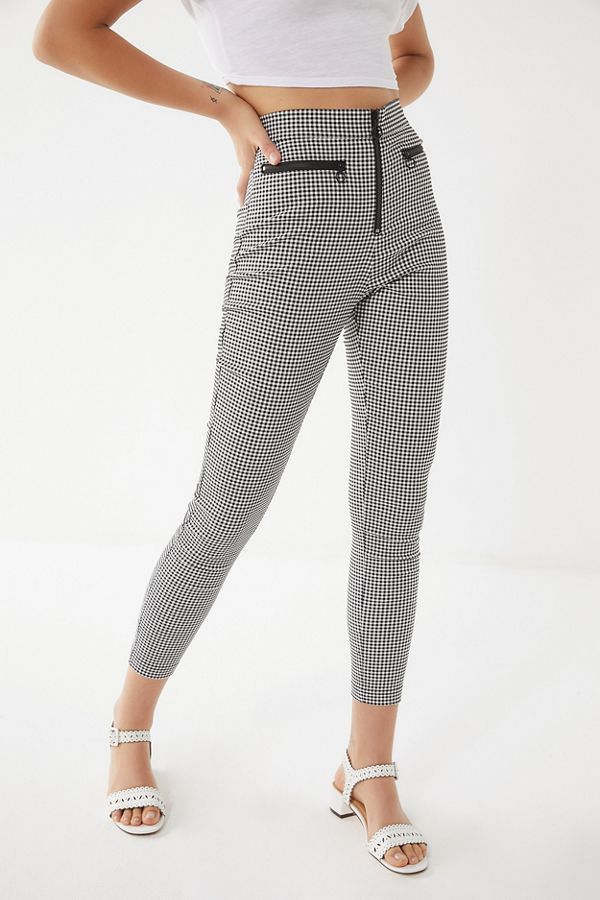 Susie High-Rise Zip-Front Pant